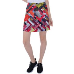 Maze Mazes Fabric Fabrics Color Tennis Skirt