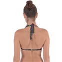 Colorful Background Halter Neck Bikini Top View2