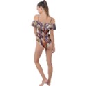 Tree Forest Woods Nature Landscape Frill Detail One Piece Swimsuit View2