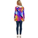 Abstract Background Colorful Pattern Long Sleeve Drawstring Hooded Top View4