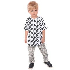 Diagonal Stripe Pattern Kids  Raglan T-shirt