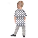 Diagonal Stripe Pattern Kids  Raglan T-Shirt View2