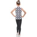 Diagonal Stripe Pattern Kids  Sleeveless Polo T-Shirt View2