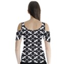 Abstract Background Arrow Butterfly Sleeve Cutout T-Shirt  View2