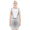 Square Diagonal Pattern Monochrome Braces Suspender Skirt View1