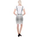 Square Diagonal Pattern Monochrome Braces Suspender Skirt View2