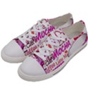 Coffee Cup Lettering Coffee Cup Women s Low Top Canvas Sneakers View2
