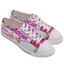 Coffee Cup Lettering Coffee Cup Women s Low Top Canvas Sneakers View3