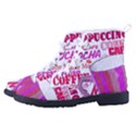 Coffee Cup Lettering Coffee Cup Men s High-Top Canvas Sneakers View2
