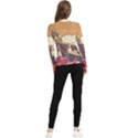 Animated Castle Illustration Adventure Time Cartoon Nature Women s Long Sleeve Rash Guard View2