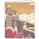 Animated Castle Illustration Adventure Time Cartoon Nature 8  x 10  Hardcover Notebook View1