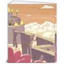 Animated Castle Illustration Adventure Time Cartoon Nature 8  x 10  Hardcover Notebook View2