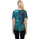 Waterfalls Wallpaper Adventure Time Bow Sleeve Button Up Top View4