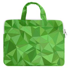 Mosaic Tile Geometrical Abstract Macbook Pro 16  Double Pocket Laptop Bag  by Pakjumat