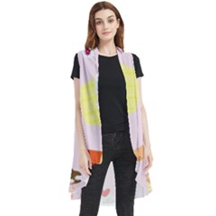 Cupcakes Wallpaper Paper Background Sleeveless Chiffon Waistcoat Shirt