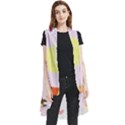 Cupcakes Wallpaper Paper Background Sleeveless Chiffon Waistcoat Shirt View1
