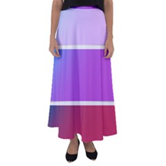 Pattern Banner Set Dot Abstract Flared Maxi Skirt