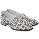 Ellipse Pattern Ellipse Dot Pattern Women s Classic Loafer Heels View3