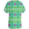 Checkerboard Squares Abstract Women s Oversized T-Shirt View2
