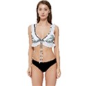 Ship Target Destroyer Warship Low Cut Ruffle Edge Bikini Top View1