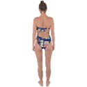 Background Mid Century Modern Tie Back One Piece Swimsuit View2