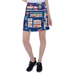 Background Mid Century Modern Tennis Skirt