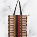Textile Pattern Abstract Fabric Double Zip Up Tote Bag View1