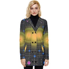 Technology System Button Up Hooded Coat 