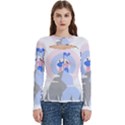 Achievement Success Mountain Clouds Women s Cut Out Long Sleeve T-Shirt View1