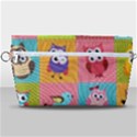Owls Pattern Abstract Art Desenho Vector Cartoon Handbag Organizer View1