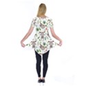 Seamless Pattern With Cute Sloths Short Sleeve Tunic  View2