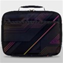 Gradient Geometric Shapes Dark Background Full Print Lunch Bag View1