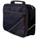 Gradient Geometric Shapes Dark Background Full Print Lunch Bag View4
