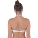 Cute Art Print Pattern Tie Back Bikini Top View2