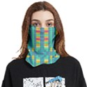 Checkerboard Squares Abstract Art Face Covering Bandana (Two Sides) View1