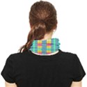 Checkerboard Squares Abstract Art Face Covering Bandana (Two Sides) View2