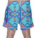 Checkerboard Square Abstract Men s Shorts View2