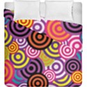 Abstract Circles Background Retro Duvet Cover Double Side (King Size) View2