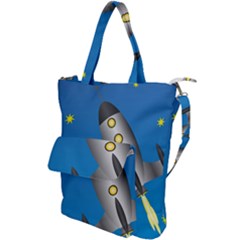 Rocket Spaceship Space Travel Nasa Shoulder Tote Bag