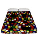 Graphic Pattern Rubiks Cube Cubes Fitted Sheet (King Size) View1