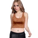 Autumn Leaves Repeat Pattern Racer Back Crop Top View1