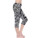 Flames Fire Pattern Digital Art Capri Leggings  View4