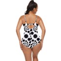 Dot Dots Round Black And White Retro Full Coverage Swimsuit View4