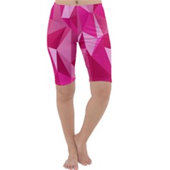 Pattern Halftone Geometric Cropped Leggings 