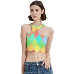 Low Poly Triangles Cut Out Top