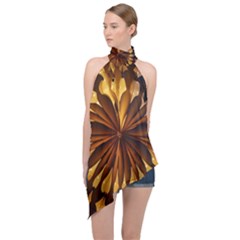Light Star Lighting Lamp Halter Asymmetric Satin Top