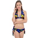 Light Texture Abstract Background Tie It Up Bikini Set View1