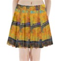 London Tower Abstract Bridge Pleated Mini Skirt View1