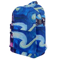Starry Night In New York Van Gogh Manhattan Chrysler Building And Empire State Building Classic Backpack