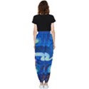 Starry Night In New York Van Gogh Manhattan Chrysler Building And Empire State Building Women s Tapered Pants View2